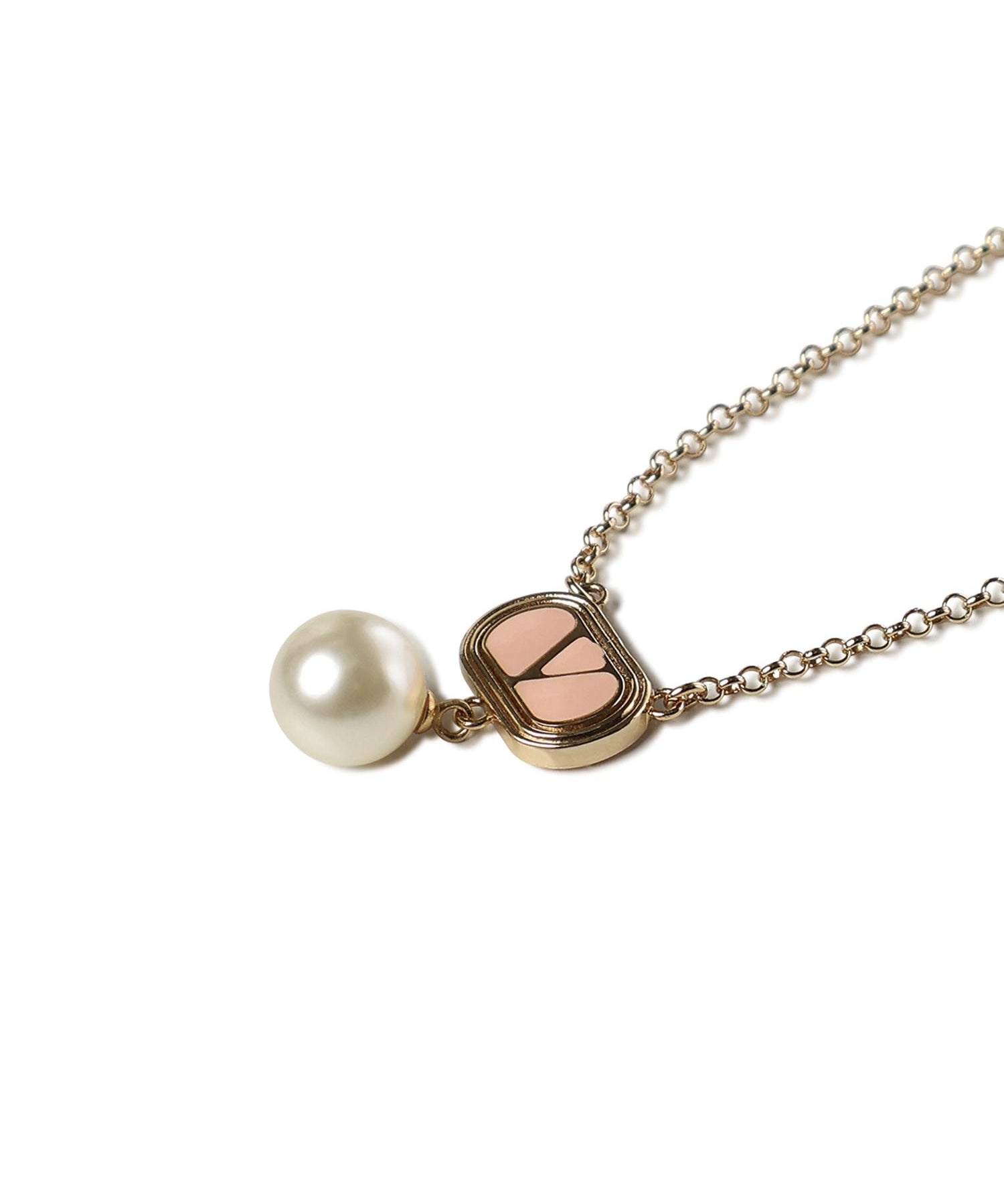 Collana Ovalette con smalto e perla 7W2J0X88 LTDBYT VALENTINO GARAVANI 