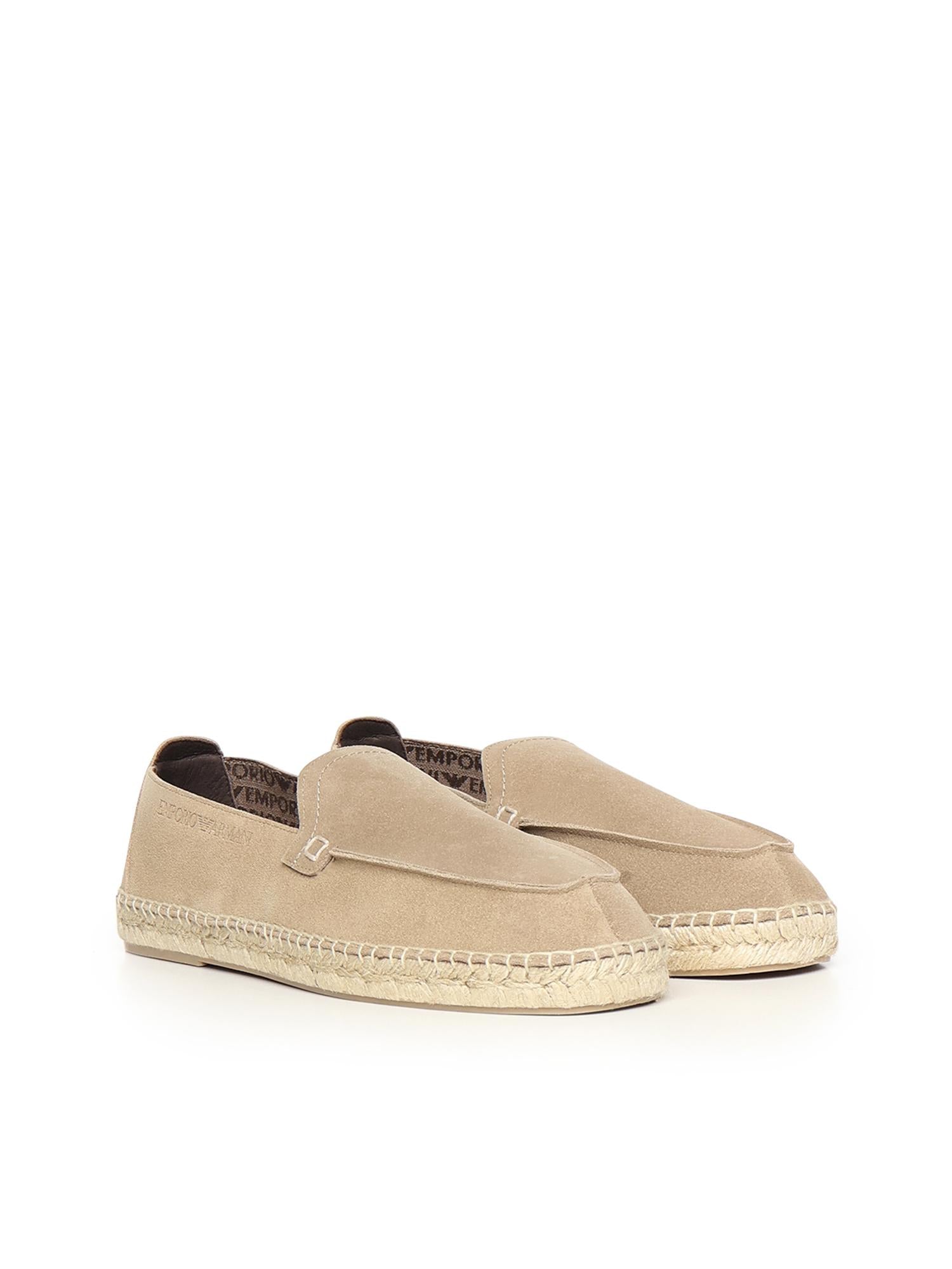 Espadrillas in pelle scamosciata velour EM005854 AF23967U6092 EMPORIO ARMANI 