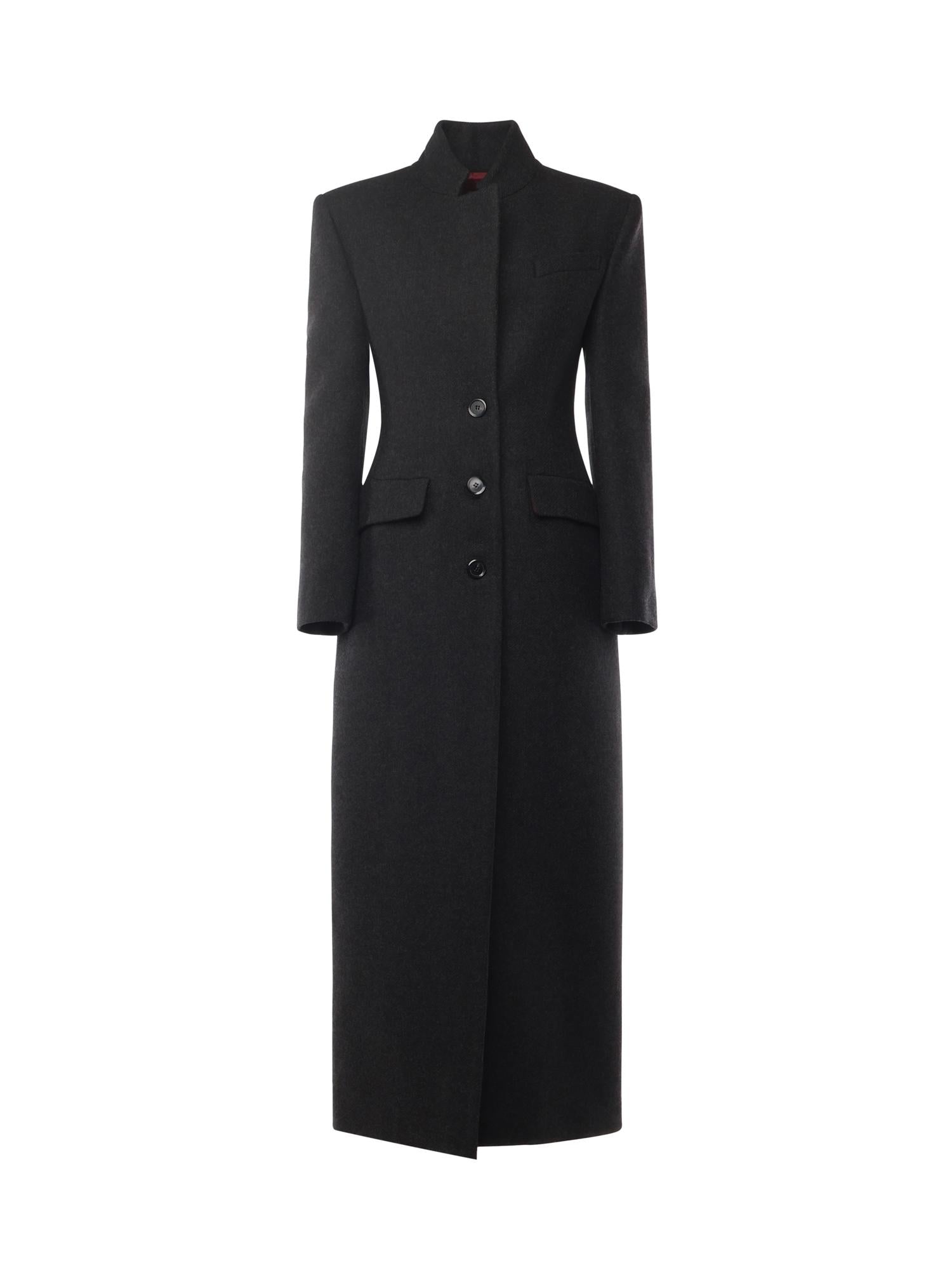 Cappotto lungo in panno 106123 A30GI84 PINKO 
