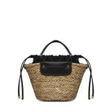 Mini bag Vanna con logo 73BS9N202 VANNANERO/NATURALE V° 73 