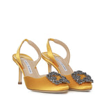 Décolleté slingback Hangisi in raso 4190473 7307 MANOLO BLAHNIK 