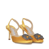 Décolleté slingback Hangisi in raso 4190473 7307 MANOLO BLAHNIK 