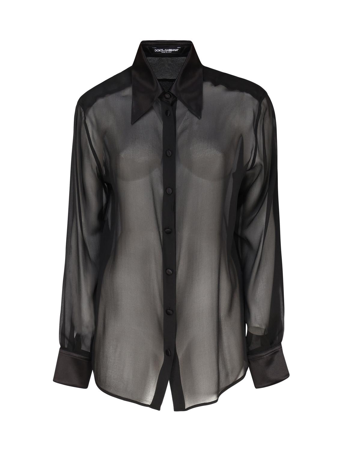 Camicia in chiffon di seta F5R42T FU1ATN0000 DOLCE & GABBANA 