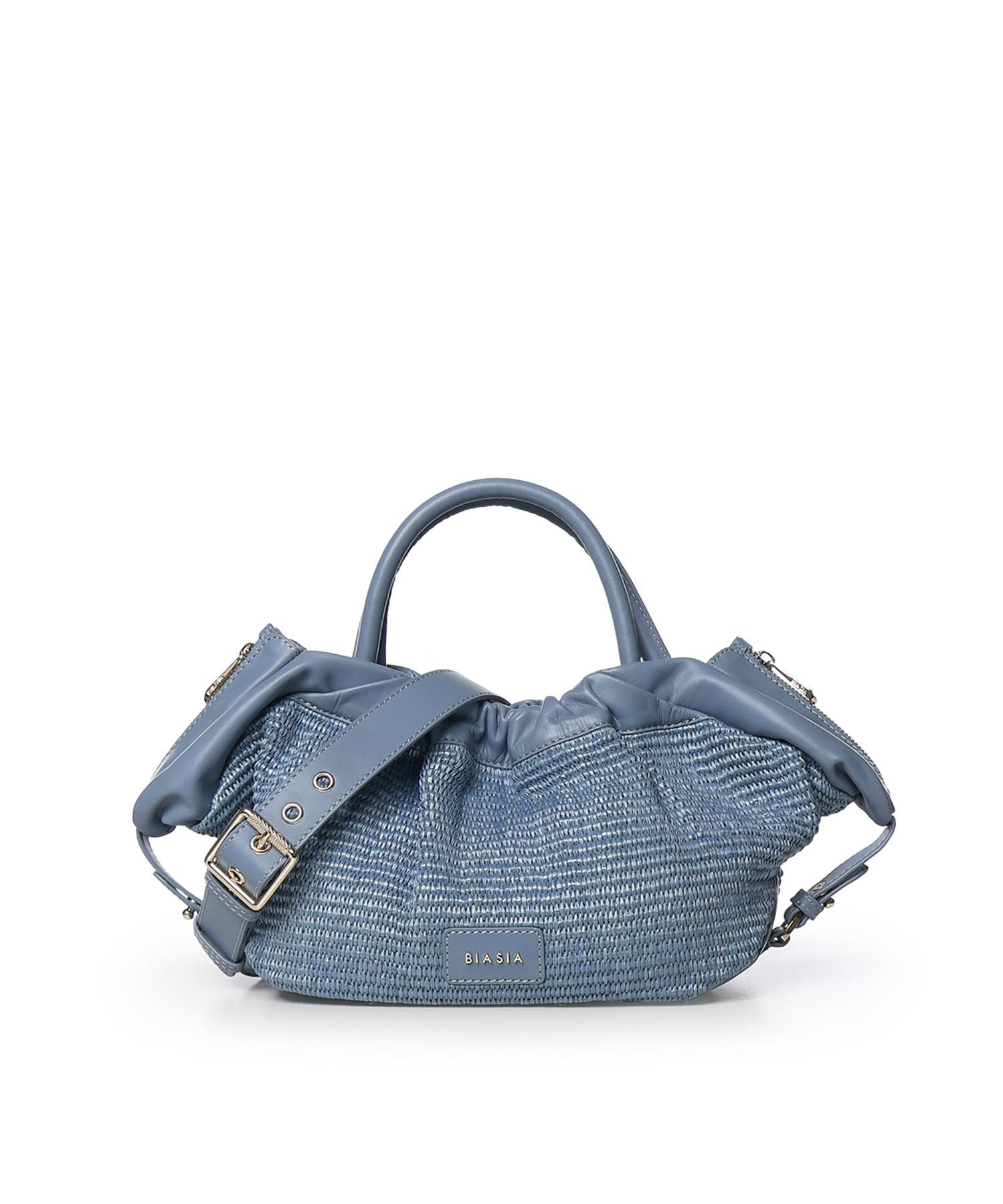 Borsa Ruffle con logo BIBP9E702P DENIM BIASIA 