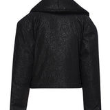 Giacca effetto pelle martellata AUW4PUFF BLACK ALBERTO AUDENINO 