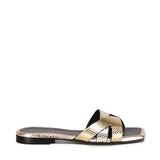 Sandali piatti Miryam<BR/> MIRYAM PLATINO GIULIANO GALIANO 