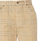 Pantaloni in cotone Check 8113484 B9368 BURBERRY 