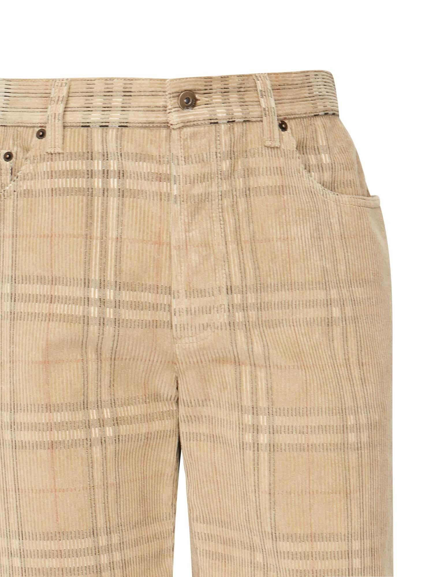 Pantaloni in cotone Check 8113484 B9368 BURBERRY 