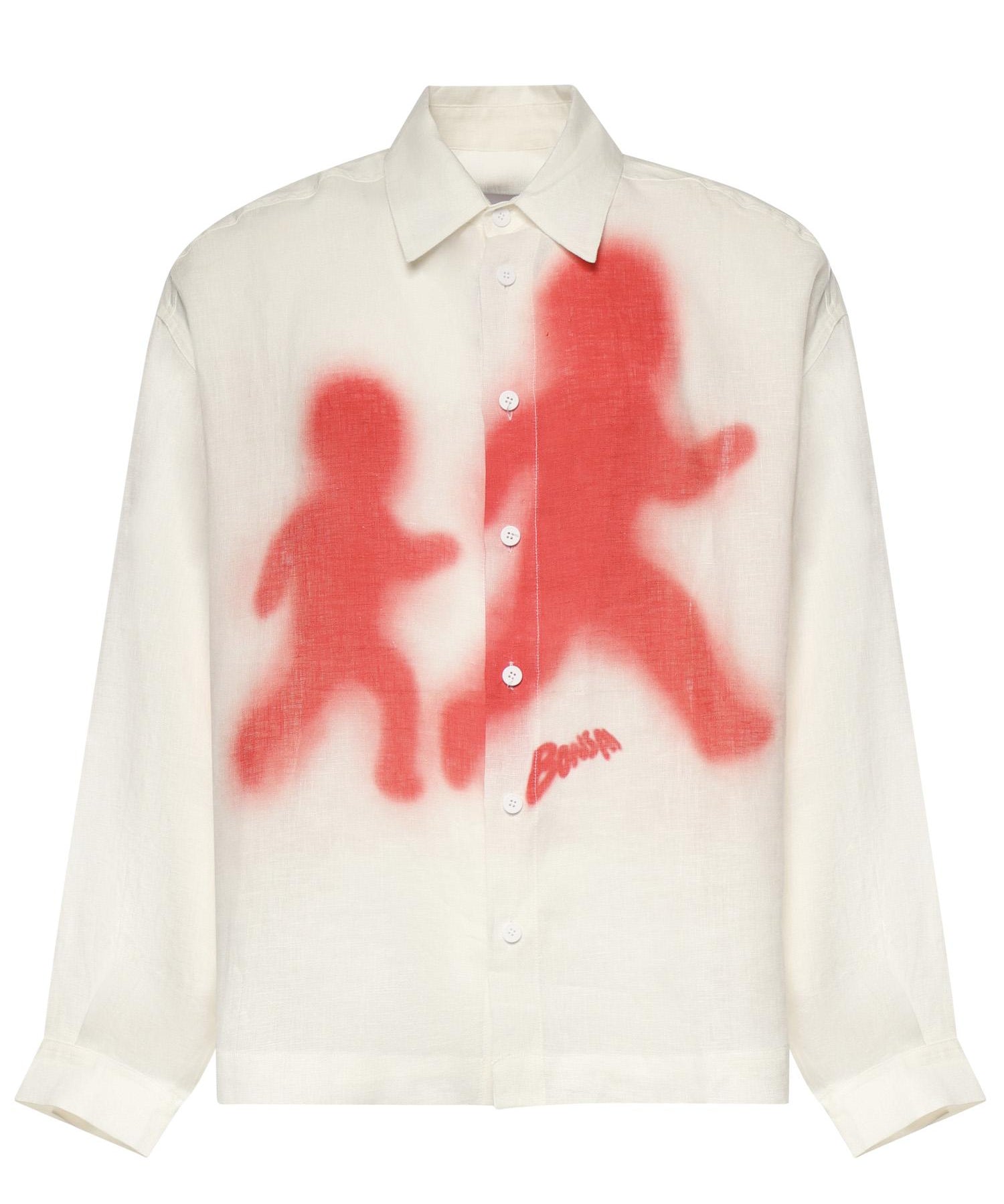 Camicia in cotone con stampa SH005001 VU BONSAI 