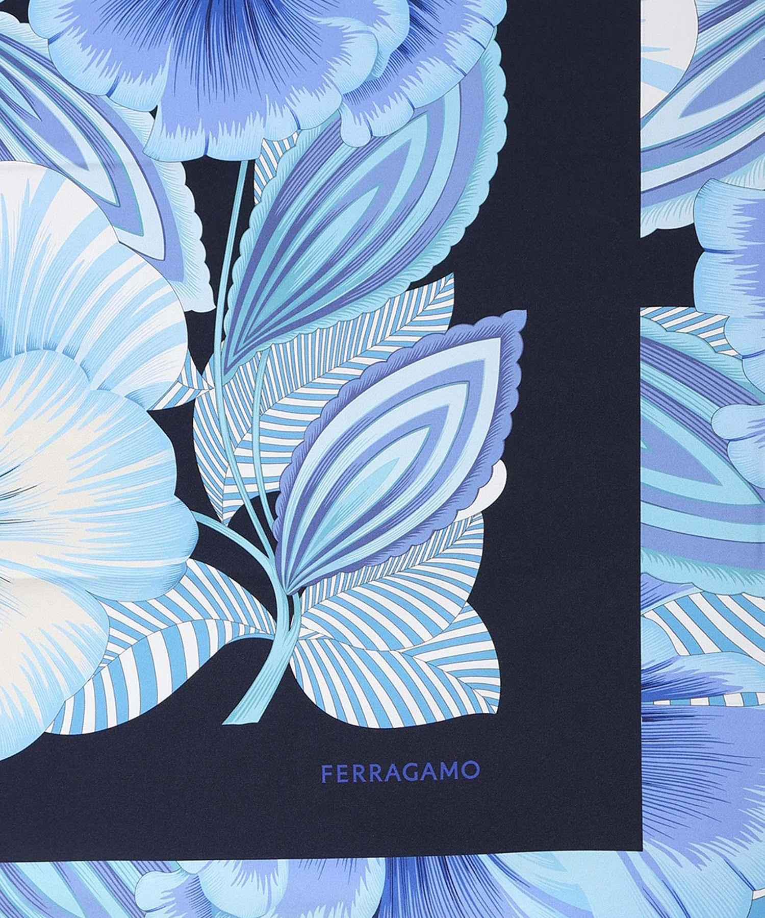 Foulard in seta con stampa 310227 789961004 FERRAGAMO 