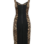 Abito corsetteria midi stampa leopardo F63D4T FSADDHY13M DOLCE & GABBANA 