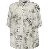 Camicia con stampa in popeline di viscosa 852334 TTL781240 BALENCIAGA 