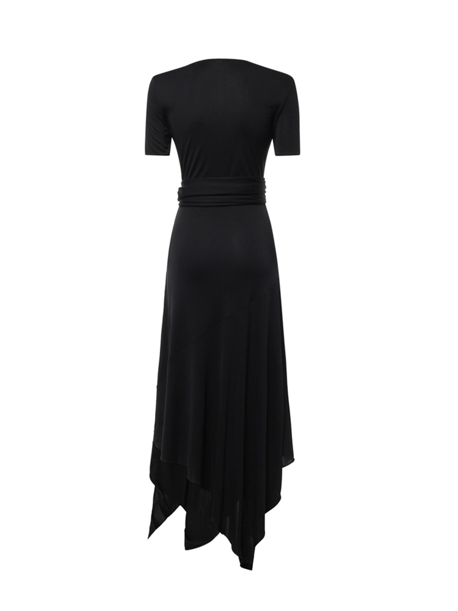 Abito in jersey con cintura AA9R3137J090D 995 ALAIA 