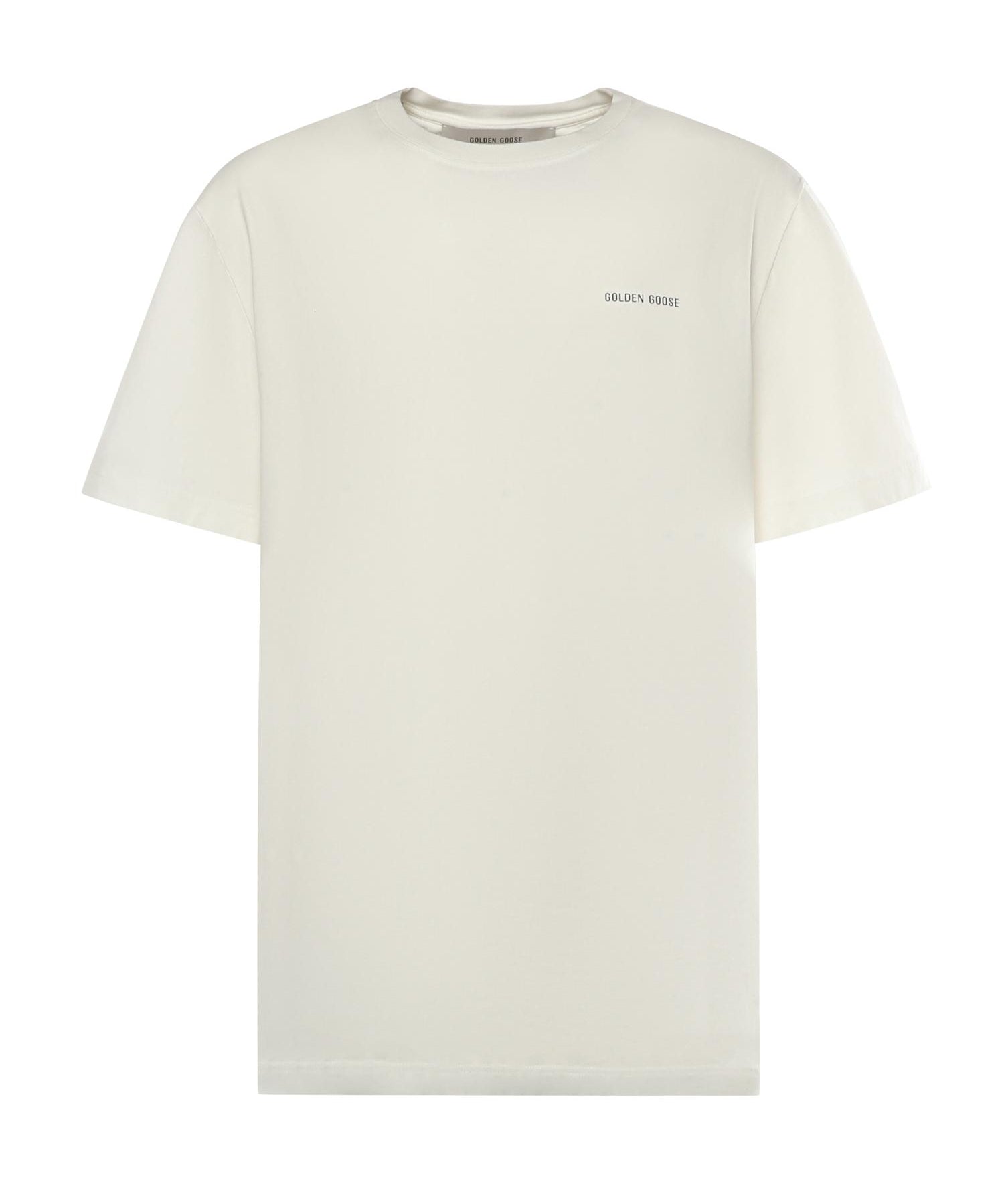 T-shirt in cotone con logo GMP01220 P00238010363 GOLDEN GOOSE 