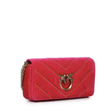 Borsa Love Click Horizontal mini in velluto 100068 A17GQ83Q PINKO 