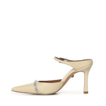 Mule in pelle con cristalli 5394042109 CREAM KURT GEIGER 