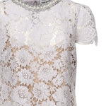 Mini abito in pizzo SS25049S LILAC SELF-PORTRAIT 