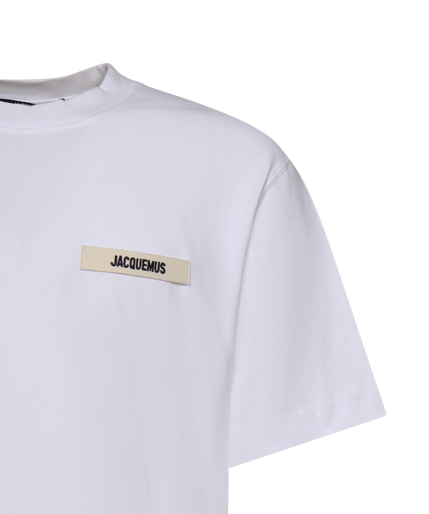T-shirt in cotone con logo TSM00133AJ00226 100 JACQUEMUS 