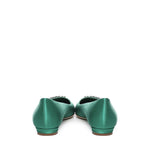 Ballerine Pluma in raso con fibbia gioiello 124-2671-0005 -3206 MANOLO BLAHNIK 