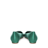 Ballerine Pluma in raso con fibbia gioiello 124-2671-0005 -3206 MANOLO BLAHNIK 