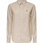 Camicia in cotone e lino con logo 211971514 501 POLO RALPH LAUREN 