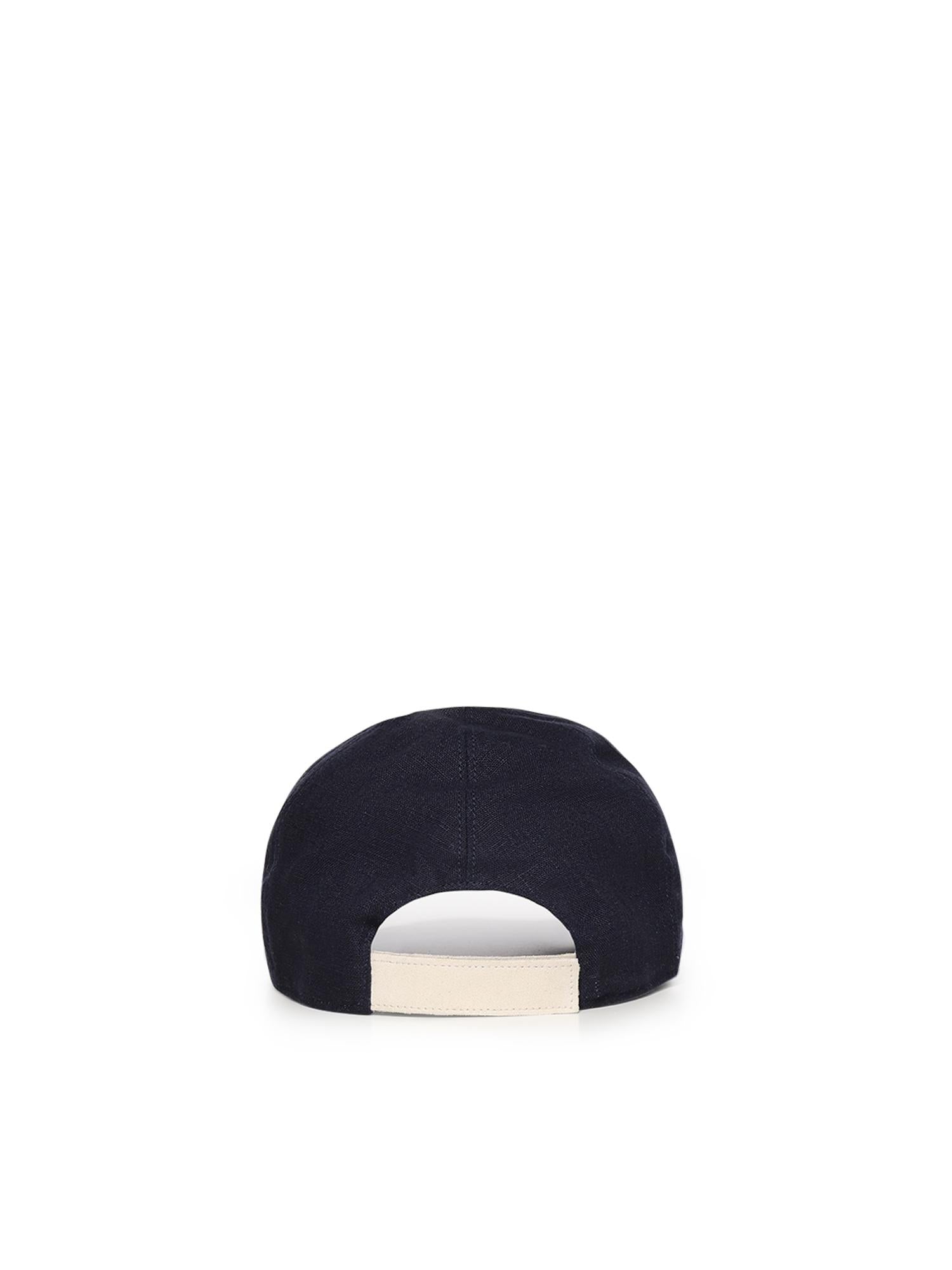 Cappello da baseball in lino e cotone M77CPLM25TES0M226 11-02 ELEVENTY 