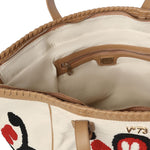 Borsa shopping Marilena con logo 73BS9NA01 MARILENACUOIO/MULTICOLOR V° 73 