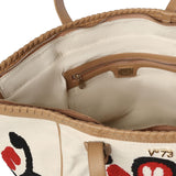Borsa shopping Marilena con logo 73BS9NA01 MARILENACUOIO/MULTICOLOR V° 73 