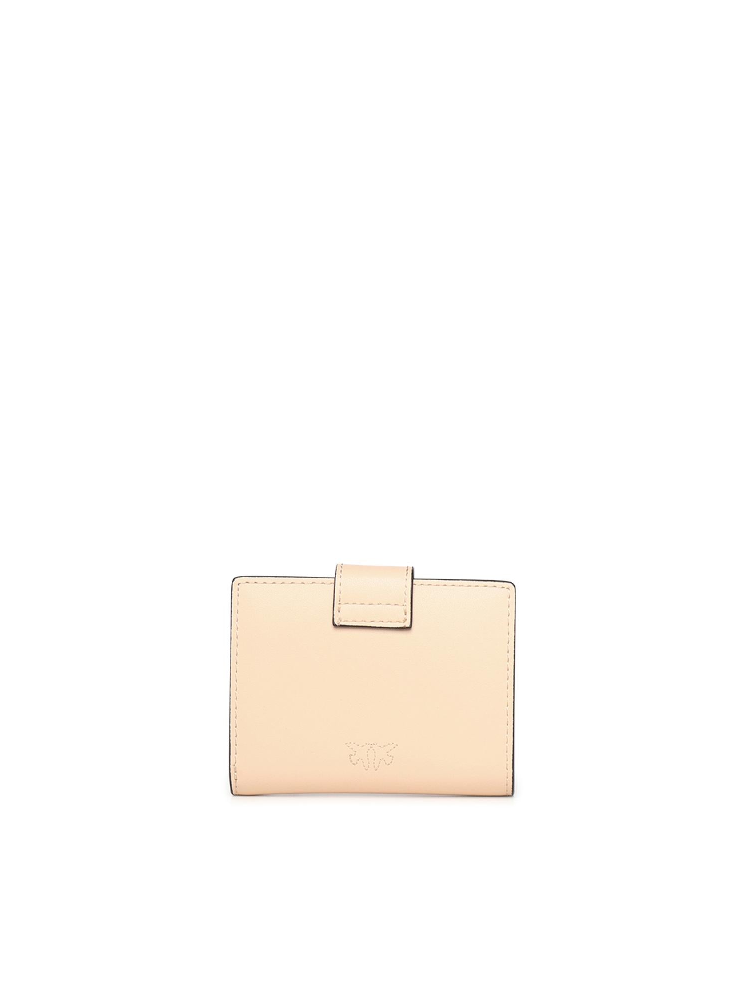 Portafoglio in pelle con logo 102840 A0F1A28Q PINKO 