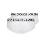Set di due slip in cotone stretch con logo a contrasto M9D69J ONN97W0800 DOLCE & GABBANA 