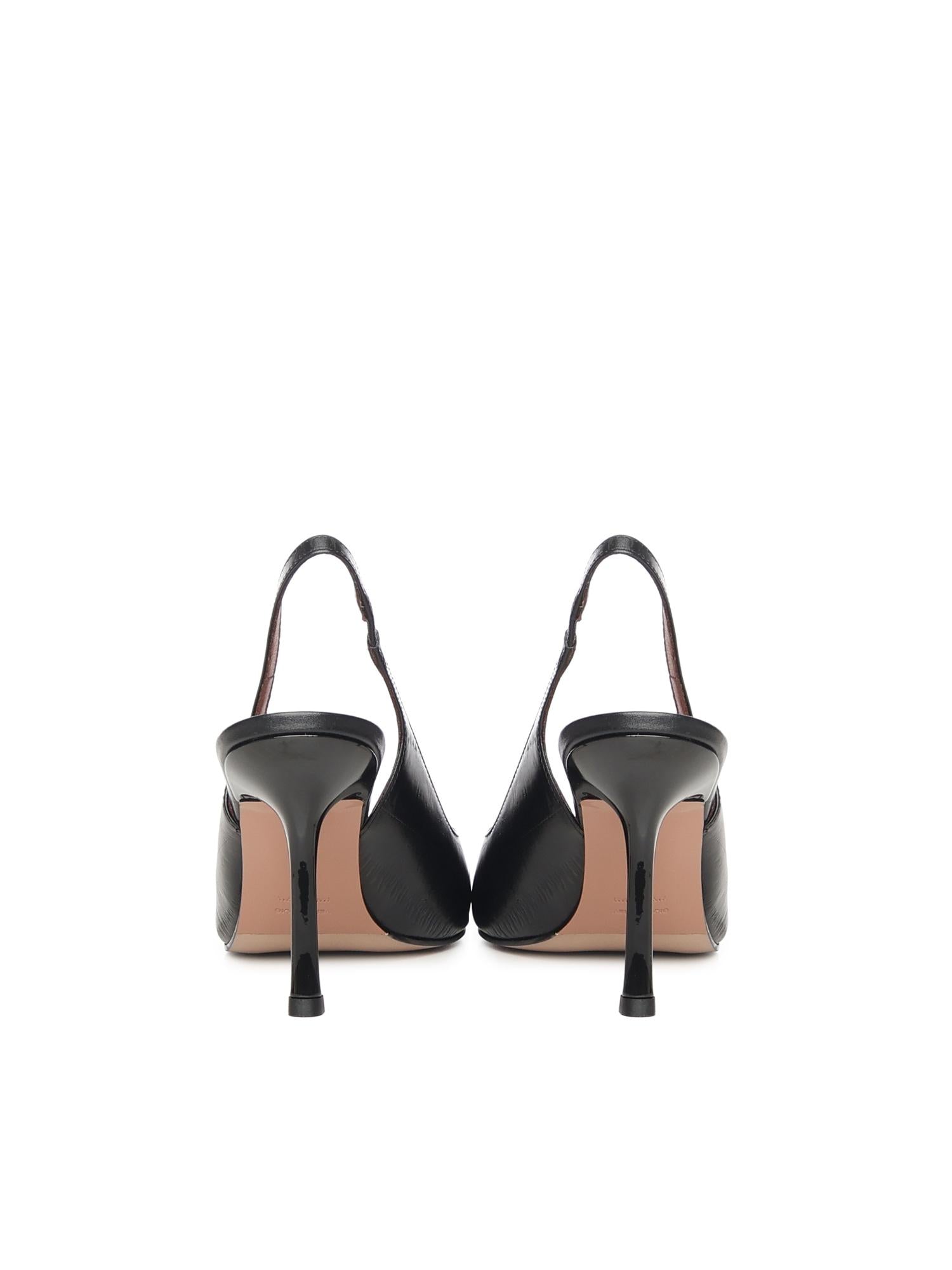 Décolleté slingback in pelle HOLLY 90 ANGUILLANERO GIULIANO GALIANO 