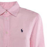 Camicia in lino con logo 211970730 514 POLO RALPH LAUREN 