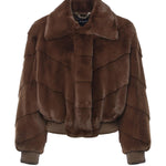 Giacca cropped in pelliccia sintetica 5BGL11 7375AF1AQ MARCIANO BY GUESS 