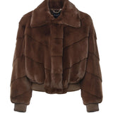 Giacca cropped in pelliccia sintetica 5BGL11 7375AF1AQ MARCIANO BY GUESS 