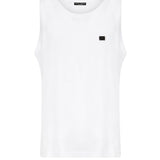 Canotta over con placca logo G8QJ5T G7N7AW0800 DOLCE & GABBANA 