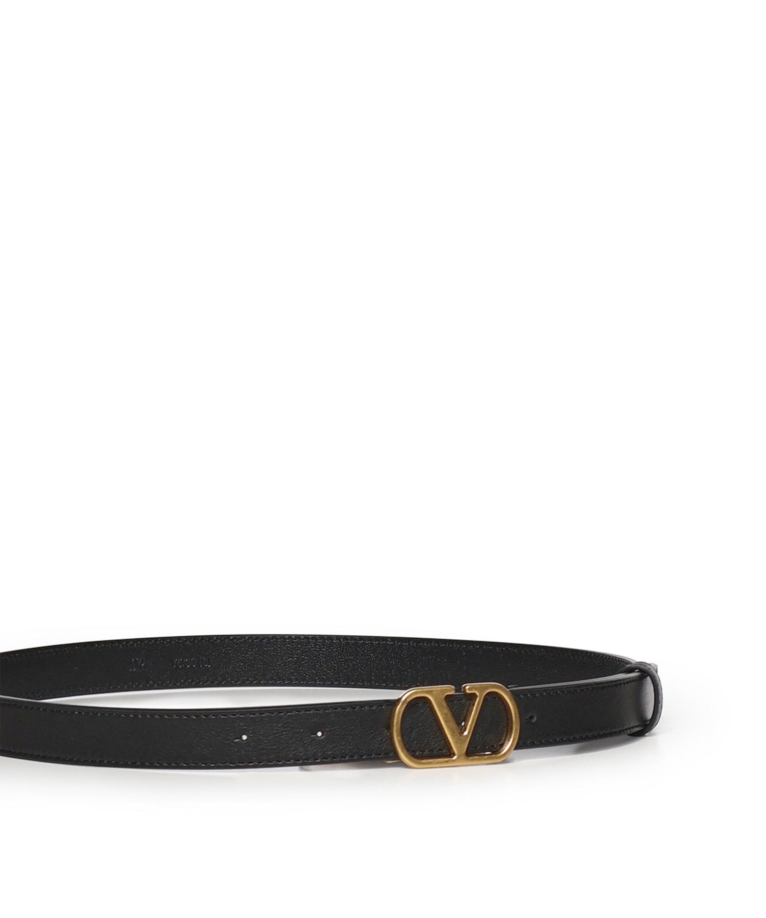 Cintura Vlogo Signature in pelle 7W2T0SM7 IYR0NO VALENTINO GARAVANI 