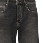 Jeans crop con applicazione posteriore logo GMP01186 P00099490100 GOLDEN GOOSE 