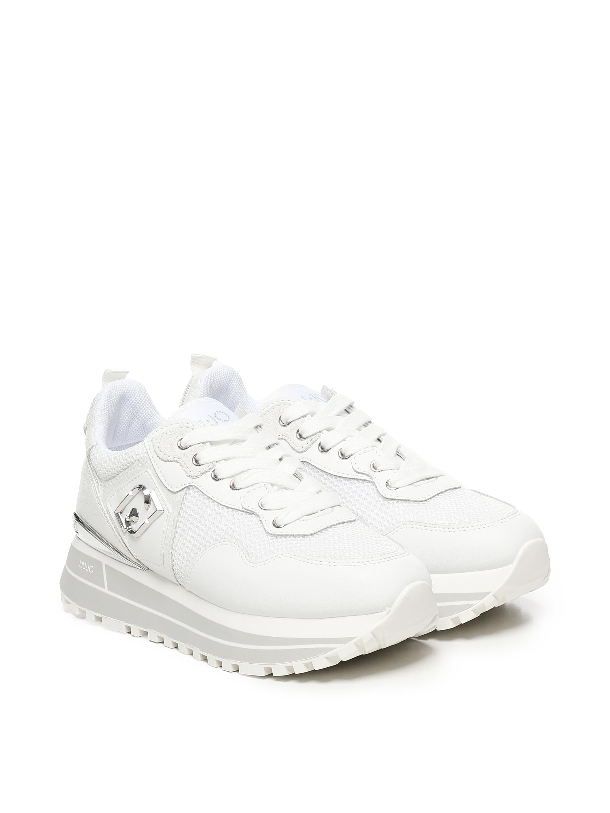 Sneakers platform in pelle e mesh BA5013PX60201111  LIU JO 