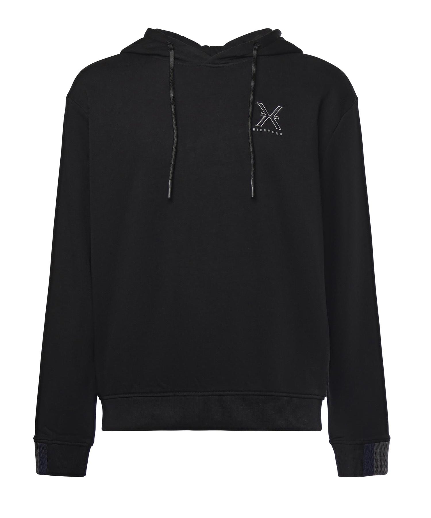 Felpa in misto cotone con logo UMA25040FE BLACK RICHMOND X 