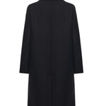 Cappotto midi in misto lana<BR/> DJ0014 NERO OTTOD'AME 