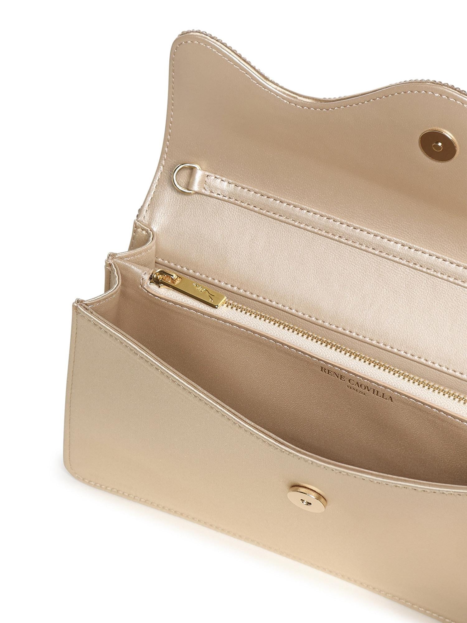 Clutch Onda con cristalli B01480 R001V104 RENÉ CAOVILLA 