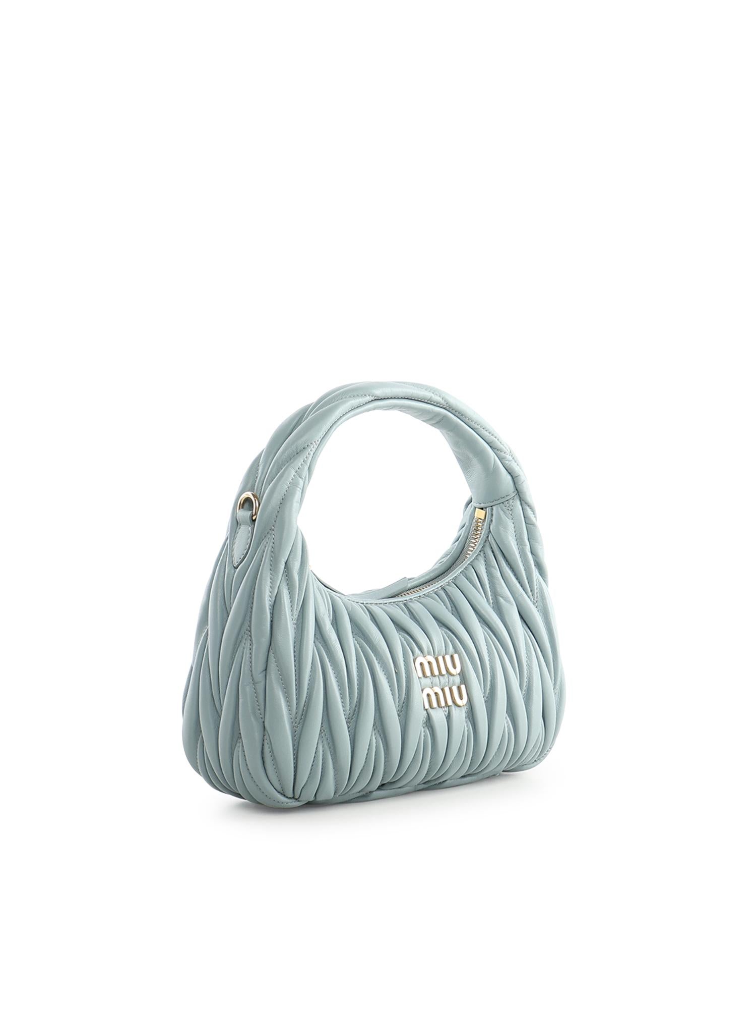 Borsa hobo Wander in nappa matelassé 5BC125 AN88F0035 MIU MIU 