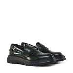 Mocassino Bryan in pelle BRYAN ABRASIVATOVERDE GIULIANO GALIANO 