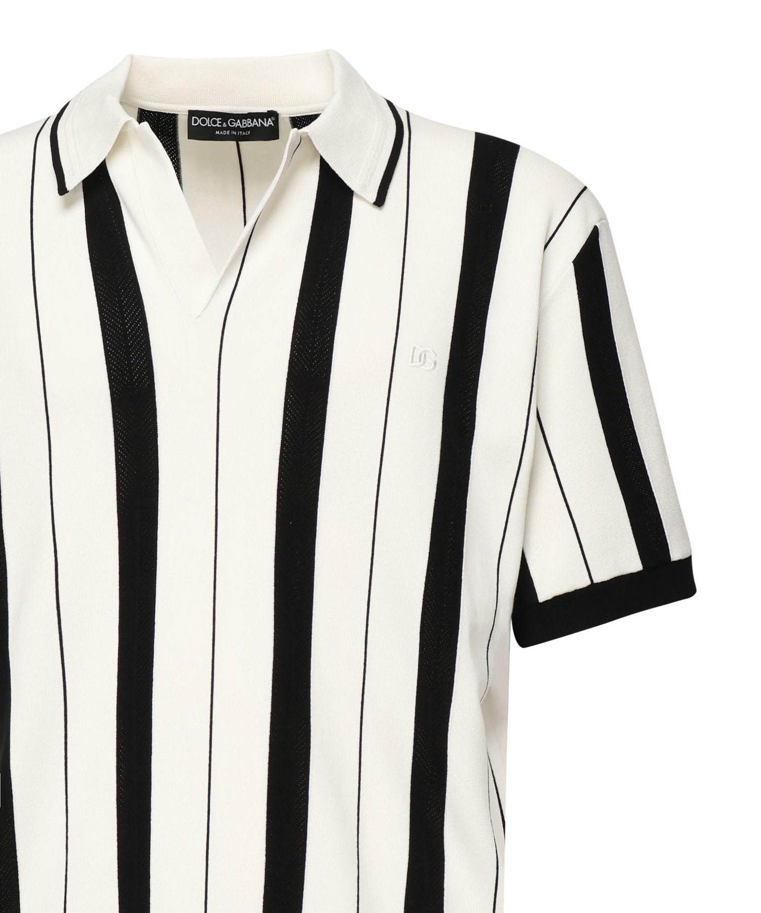 Polo a righe con logo GXZ81Z JFMZRW1001 DOLCE & GABBANA 