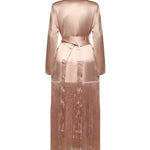 Trench in satin con frange 106431 A33DQ35 PINKO 