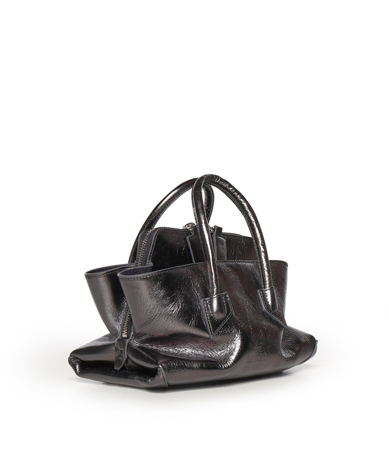Top handle La Passeggiata Mini in pelle laminata 260WAH00063 LBT070AA233 THE Attico 