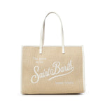 Borsa Vivian Mid Straw effetto raffia con logo VIV0007 00200L MC2 SAINT BARTH 