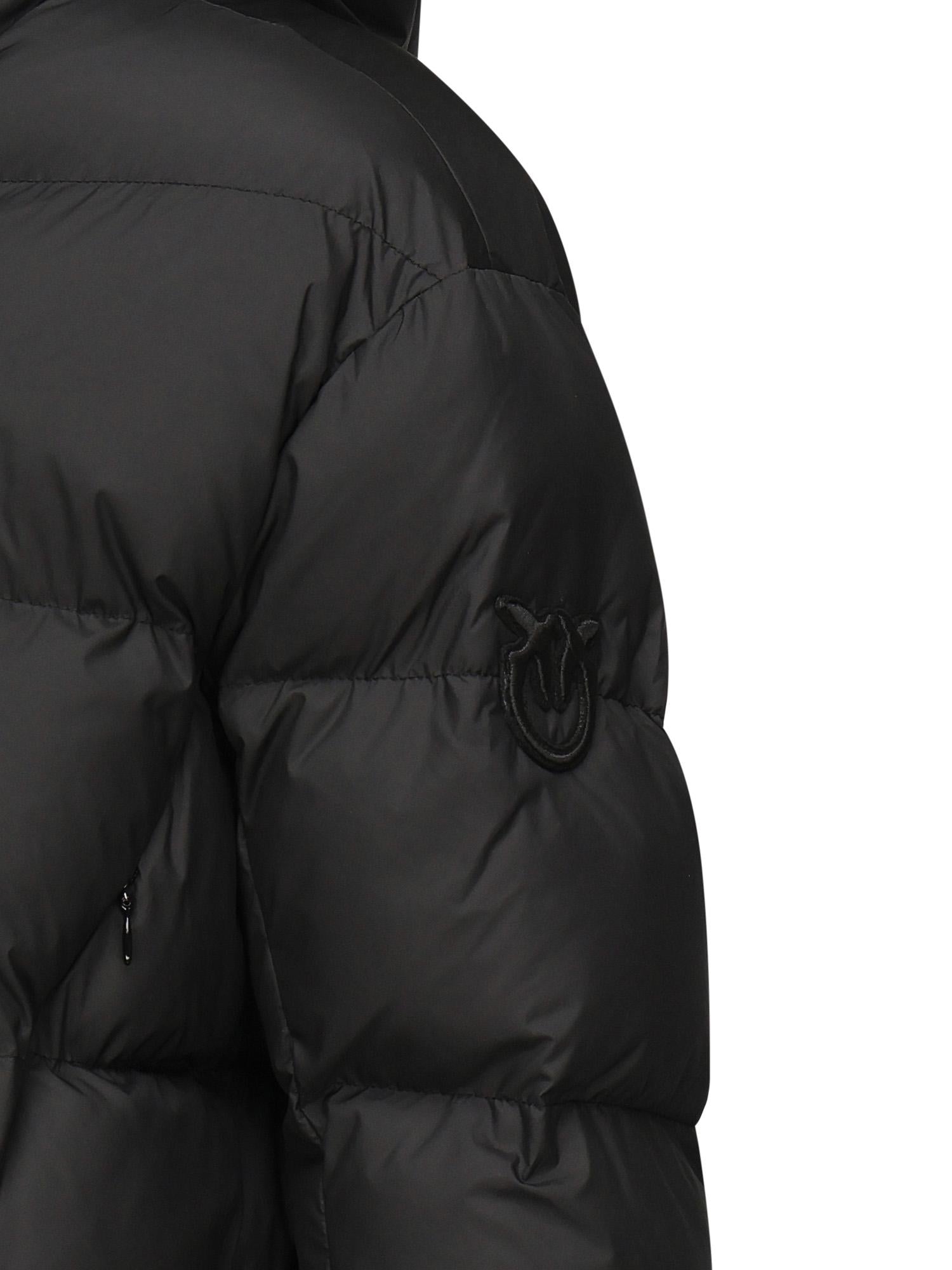 Piumino con cappuccio in tela tecnica 101602 A2P6Z99 PINKO 