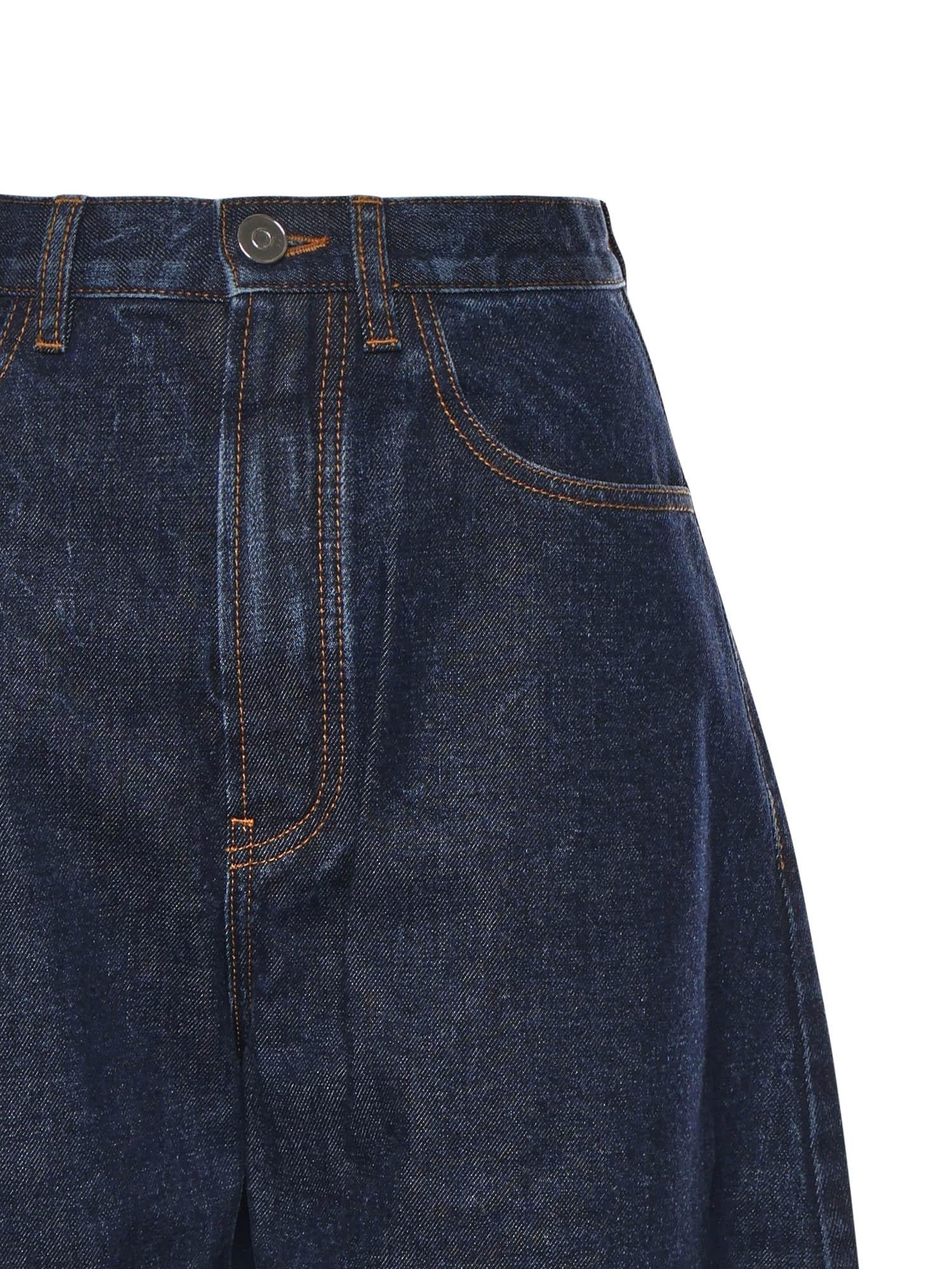 Jeans Round in denim AA9P0176D014C A24 ALAIA 