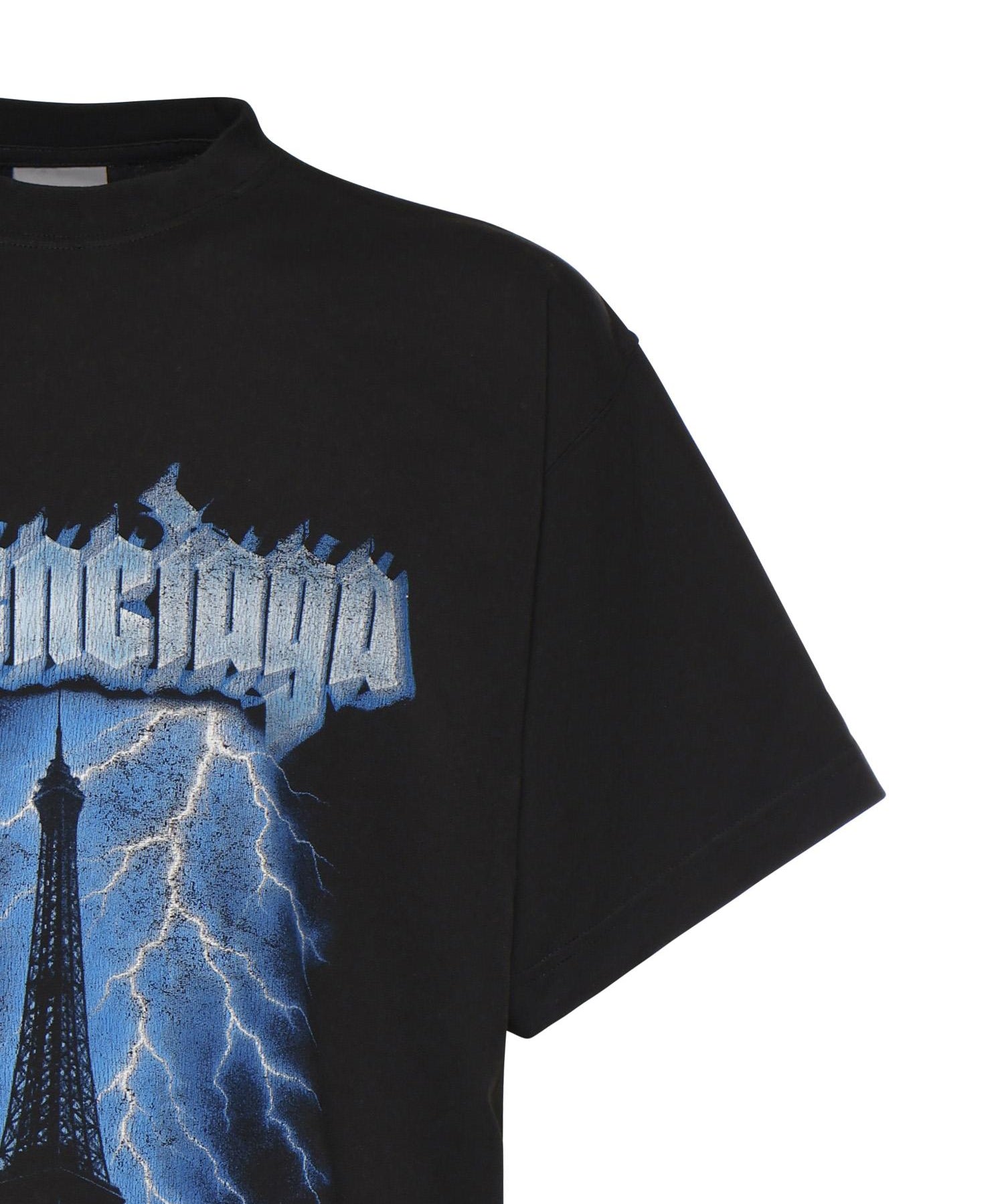T-Shirt Paris Thunderstorm in jersey dry 850345 TUVE71000 BALENCIAGA 